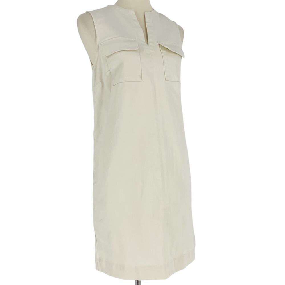 Who What Wear Cotton Sleeveless Dress Cream Women's Size XS NWT - Picture 4 of 6